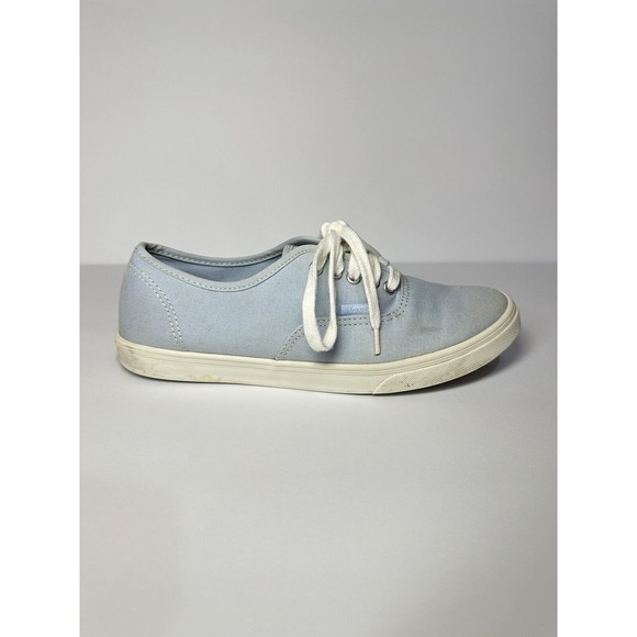 Vans Women’s 8  Men’s 6.5 Light Blue Organically Grown Cotton Upper Eco Outsoles - Picture 2 of 14